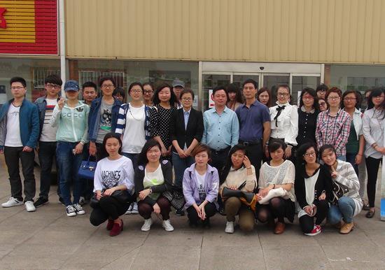 5月14日，青岛理工大学师生来我协会所在园区实习参观。